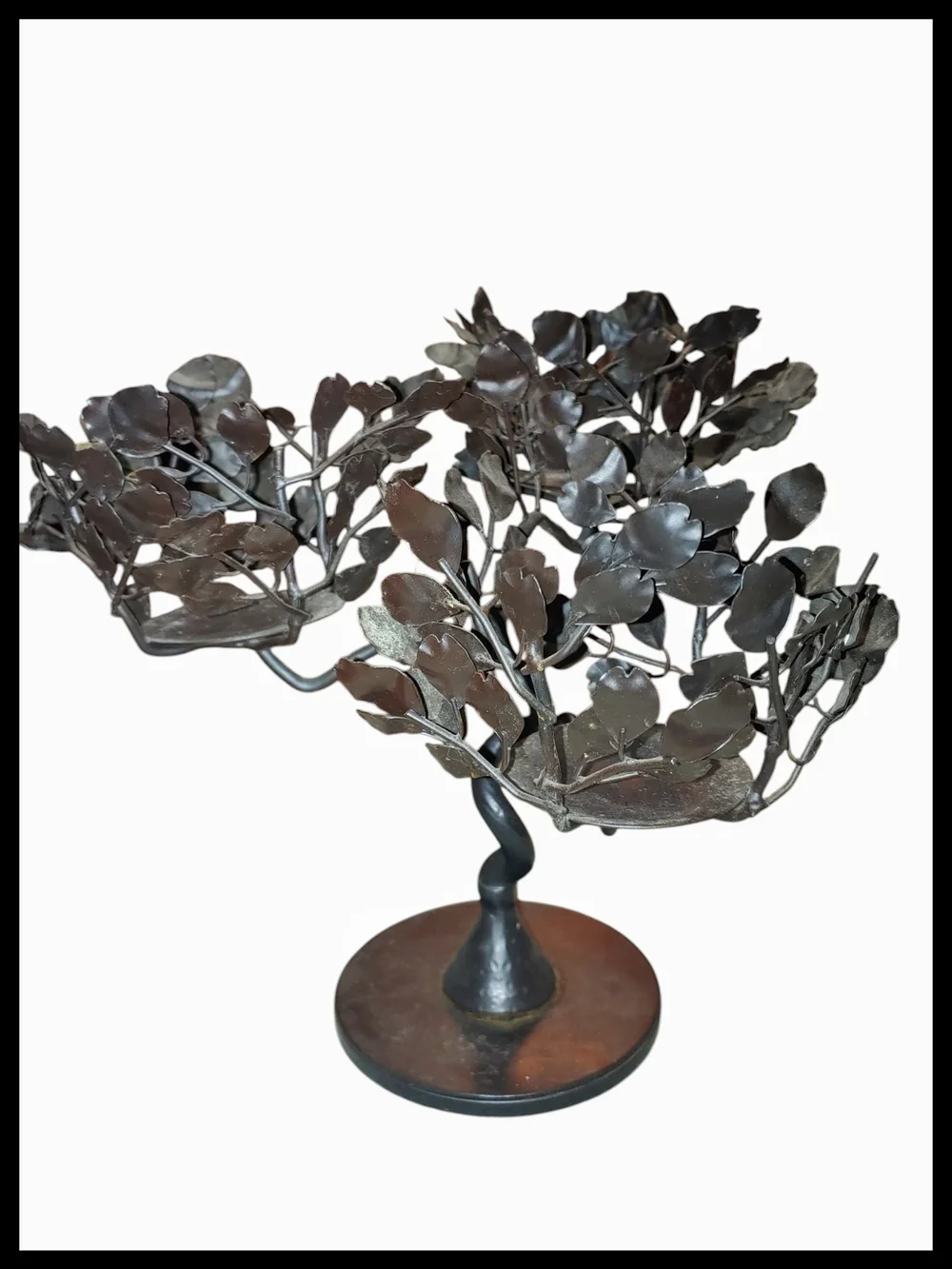 Decorative Metal Leaf Candle Holder
